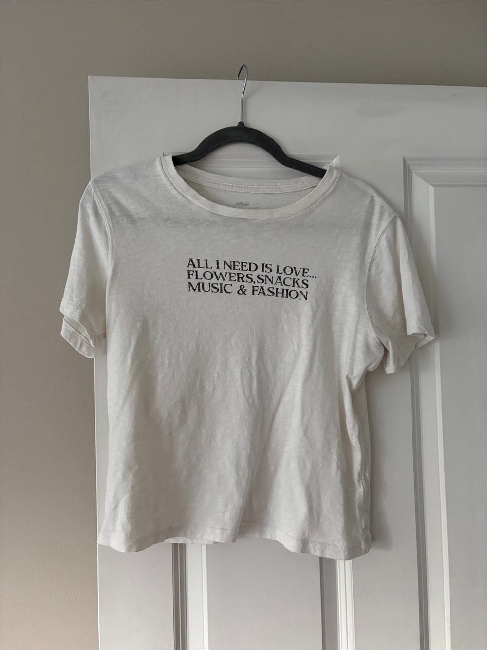 Aerie Vintage T-Shirt Air White Size Small